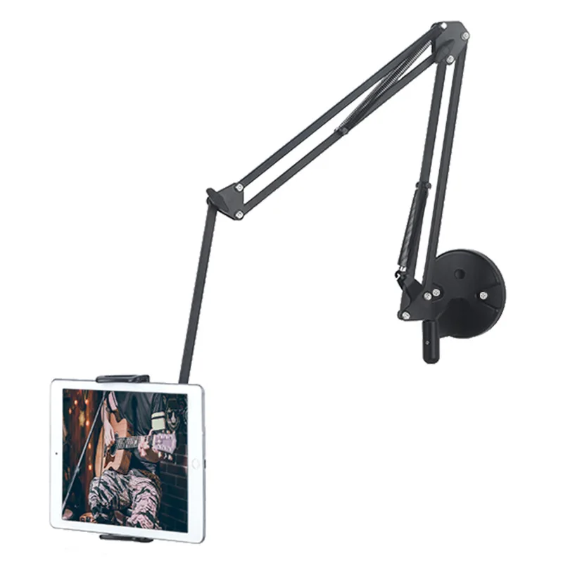 Metal Wall Lamp Base Rocker Arm Lamp Bracket DIY Fixed Accessories Aperture 12mm Microphone Wall Cantilever Clip Holder
