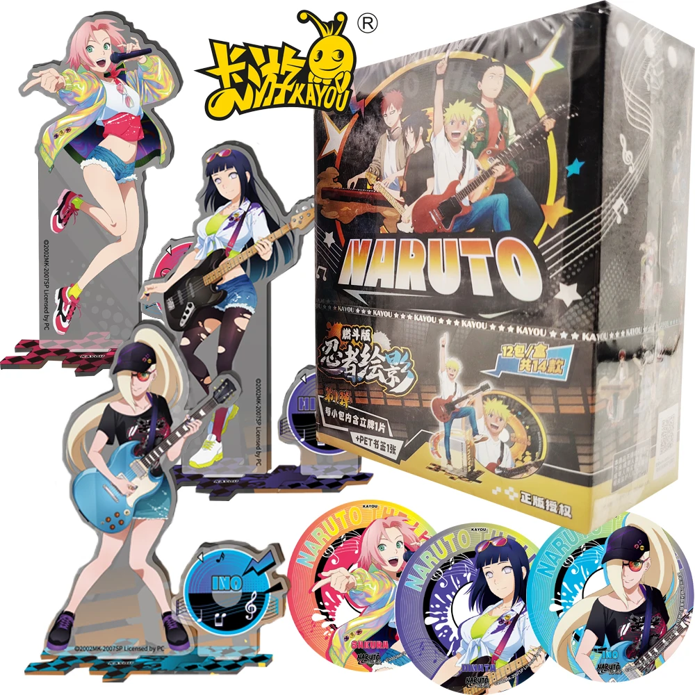 

Genuine KAYOU Naruto Stand Acrylic Figure Hatake Kakashi Namikaze Minato Anime Creative Theme Model Ornament Boys Girls Gifts