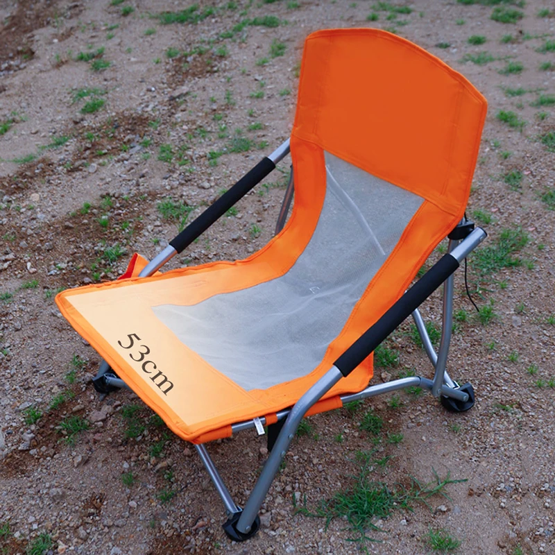 Outdoor Beach Chairs Portable Folding chair Backrest and Cup Holder For Camping Fishing Travel BBQ Foldable Furniture Picnic