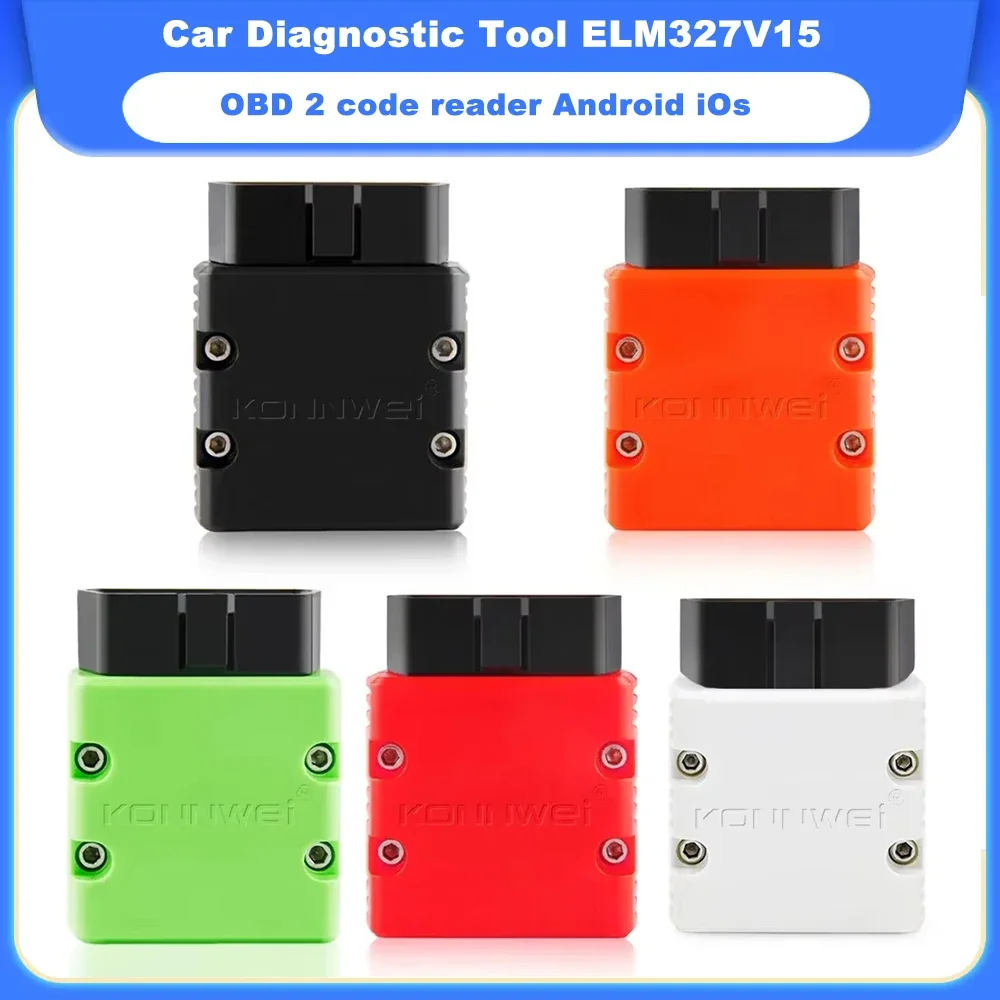 For KONNWEI ELM327 V1.5 Auto Scanner Bluetooth 5.0 KW902 OBD2 Diagnostic Tool ELM 327 V 1 5 OBD 2 Code Reader for Android iOS
