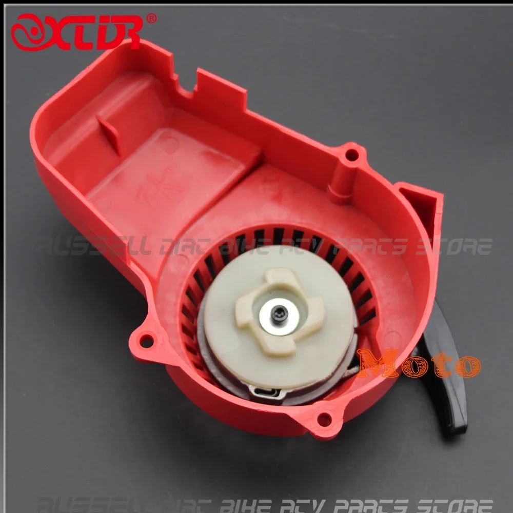 Starter Plastic red Pull Start Recoil For Crosser 2 stroke 47cc 49cc ATV Quad Mini Pocket Dirt Bike