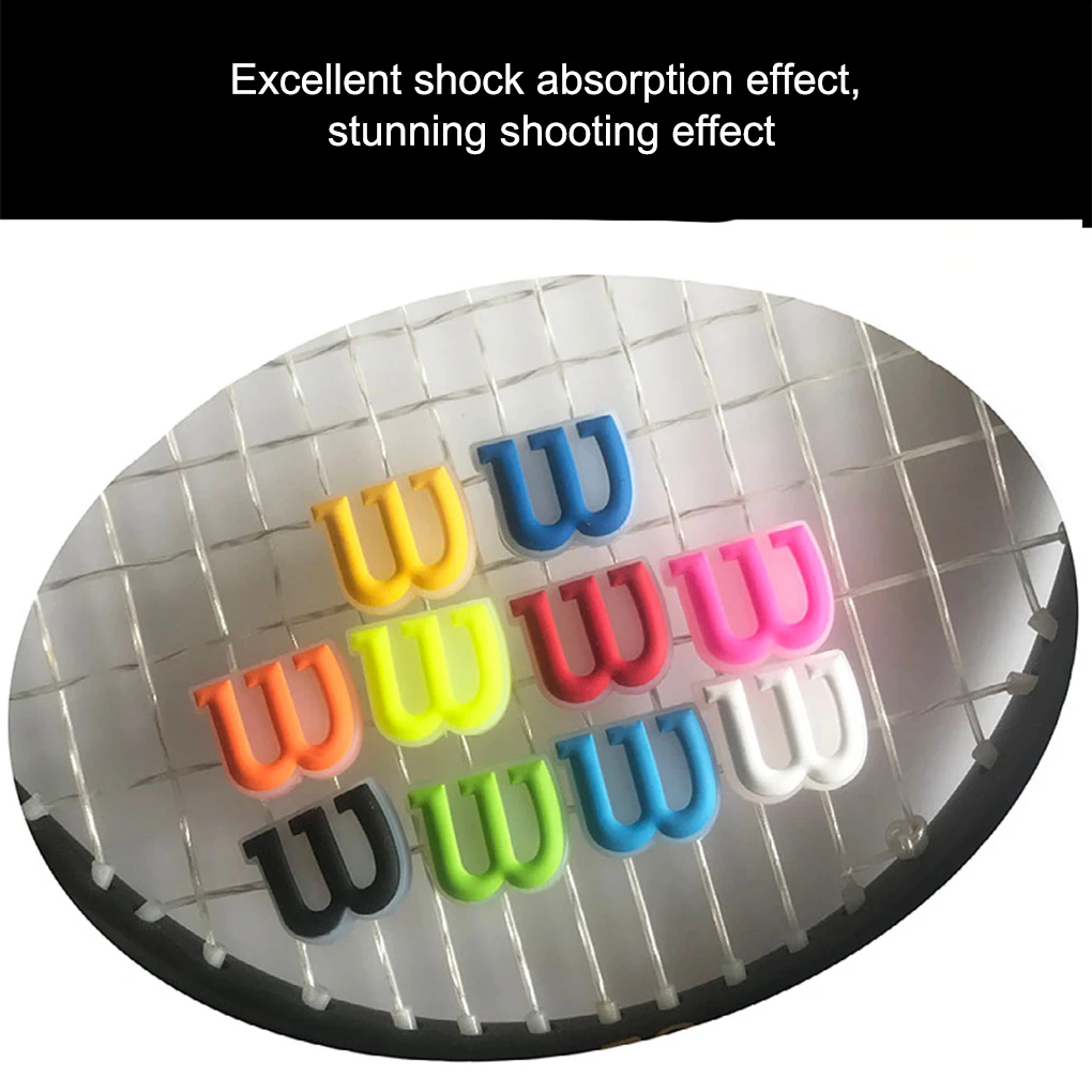 Silica Gel Racket Damper Shock - Realistic Shapes Environmentally Friendly Materials Smooth Lines red