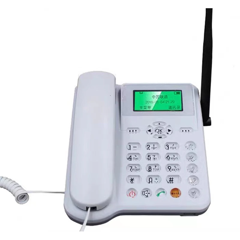 Corded Telephone For The Elderly Desktop Landline Telephone with Caller ID, Adjustable Display Brightness for Home Office