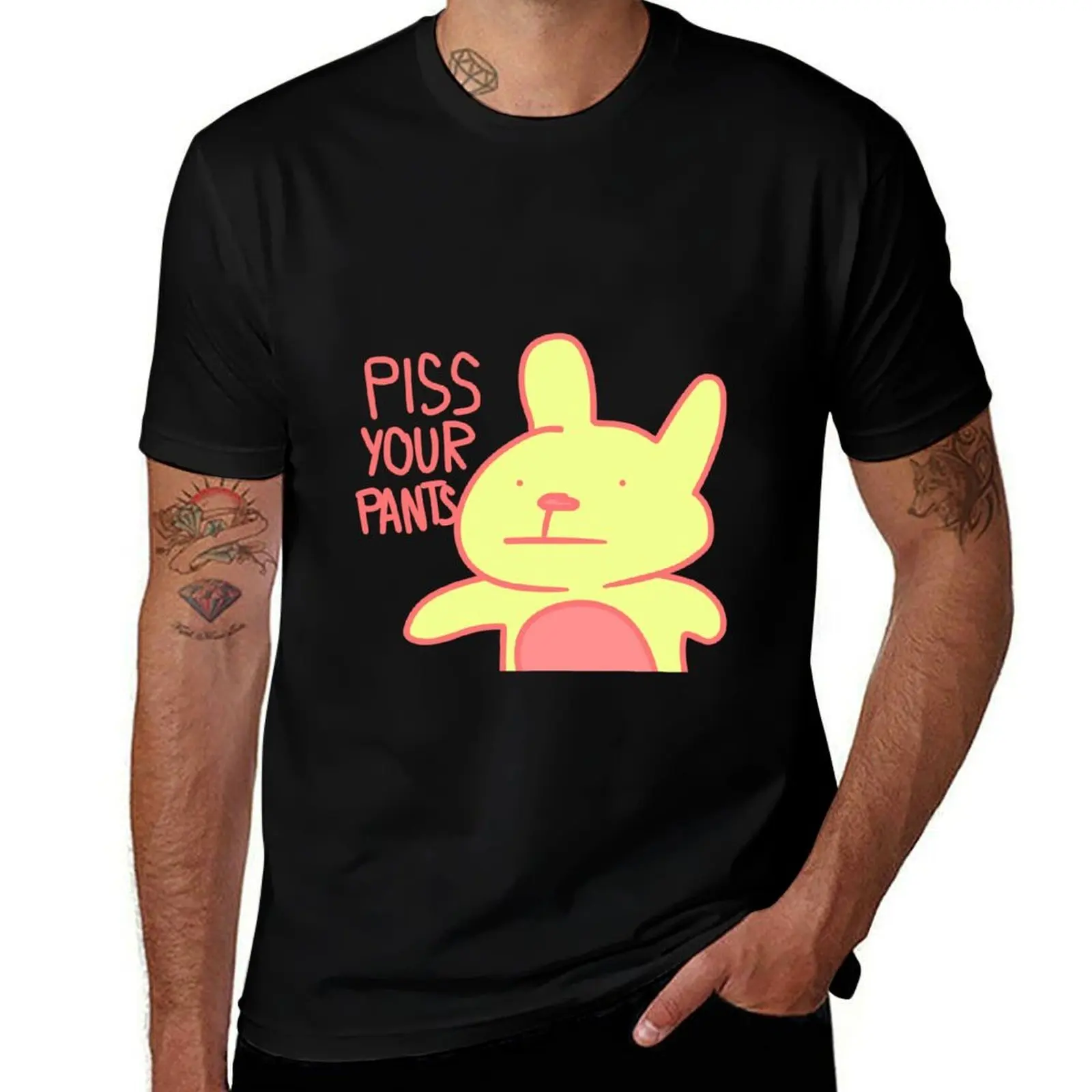 piss your pants T-Shirt Big Size Crew Neck T-Shirt