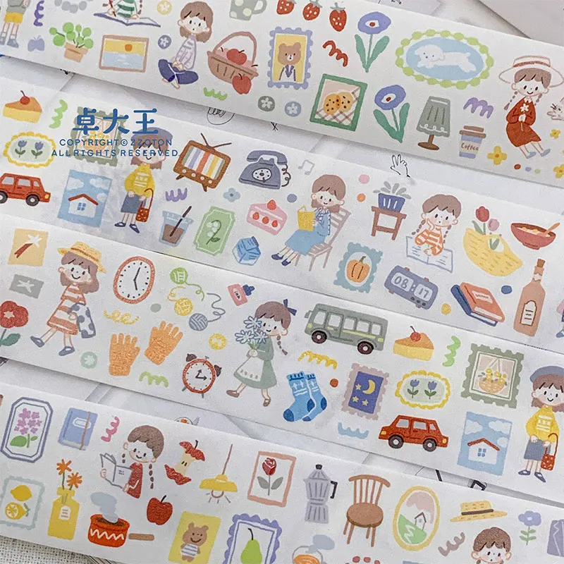 

ZZOTON Die-cut Hand-written Journal Decoration Sticker Decorative Materials