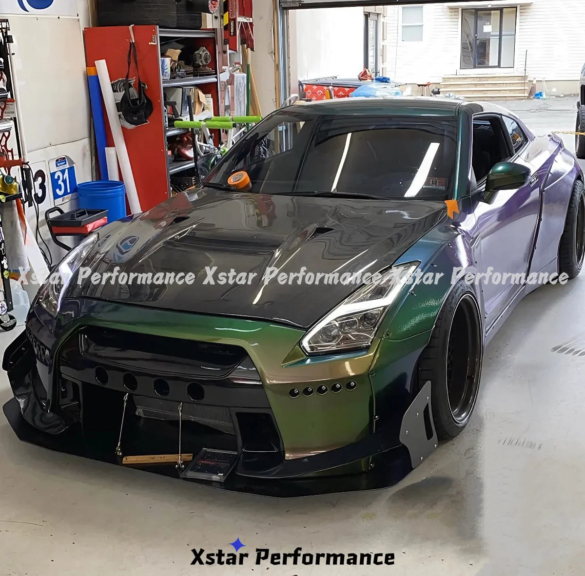 Vari Vrs Style Carbon Fiber Hood Bonnet For Nissan GTR R35