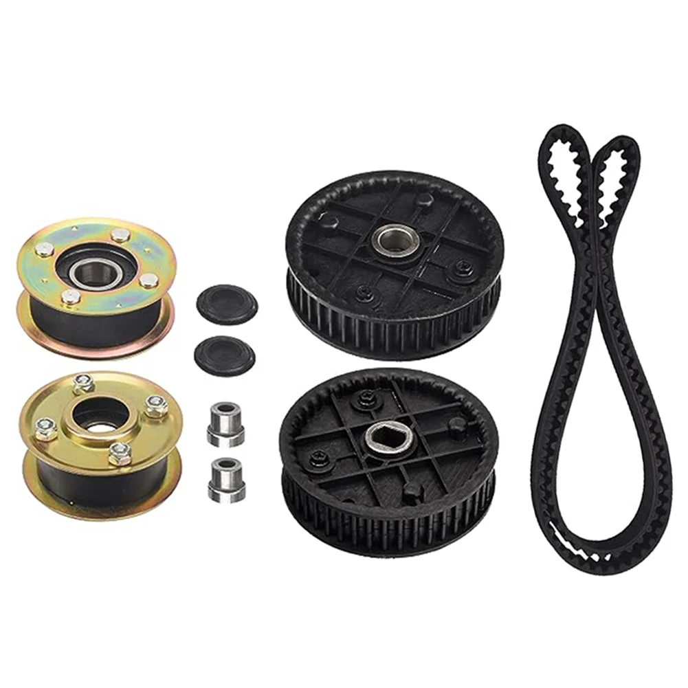 

Complete Pulley Belt Set with Sprockets For for TimeMaster Lawn Mowers Easy Installation with Components and Materials