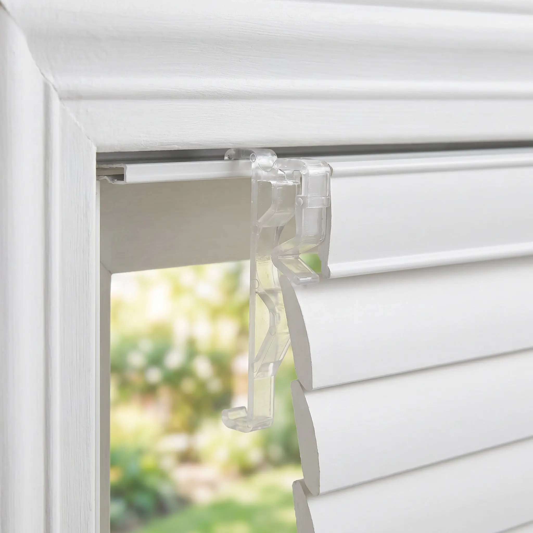 12Pcs Window Blinds Valance Clips Clear Plastic Hidden Brackets for Horizontal Blinds Replacement Parts Home Office