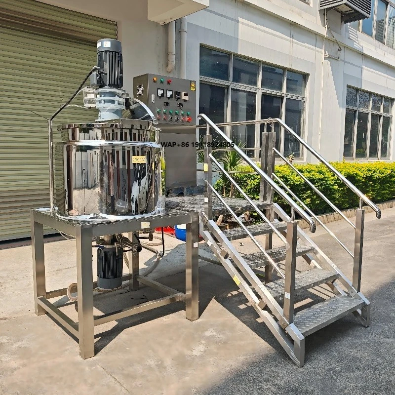 20L 50L Cosmetic Mixing Tank Electric Heating Oil Liquid Fertilizer Mixing Vessel Stainless Steel Jacketed Honey Mixer Tank