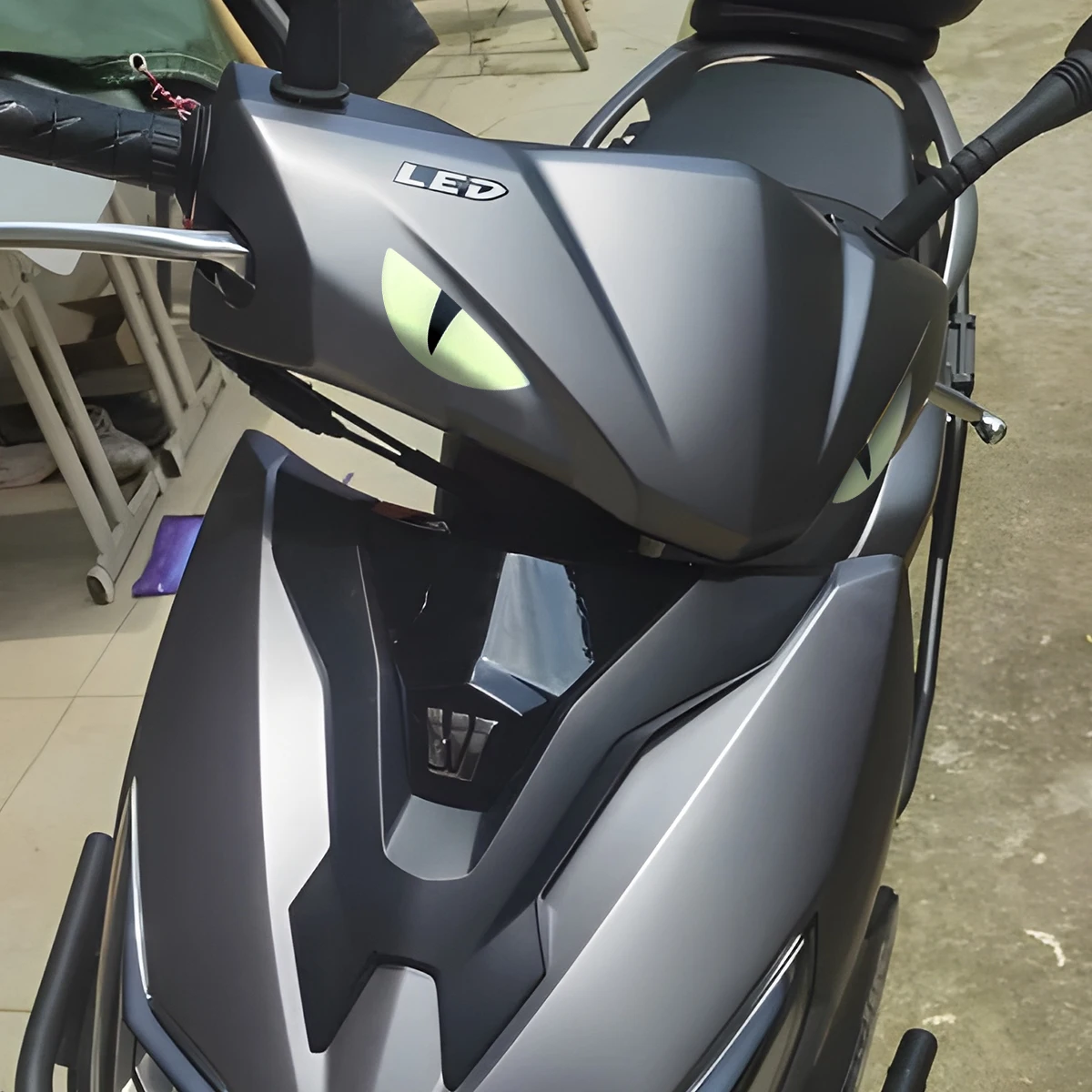 Funny Luminous Sticker Motorcycle Headlight Scooter Stickers for Vespa 300 GTS Accessories PX Sprint Primavera LX 125 50 Special