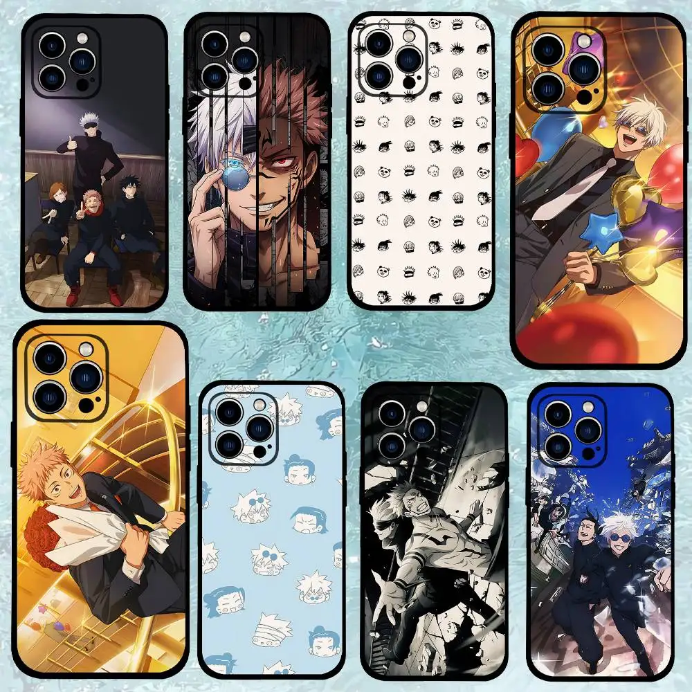 Cute Anime J-Jujutsu-Kaisen-S Phone Case For IPhone 17 16 15 14 13 12 11 PRO MAX PLUS Mini TPU Soft To Skin-friendly Case