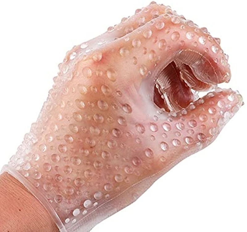 Silicone  Bathing Massage Glove Spike Glove Toys Masturbator EroticToy Sex Tool For Women