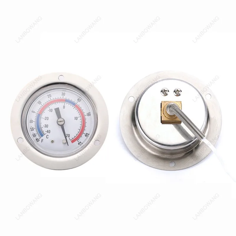 Pressure Type Thermometer, Refrigerator Freezer Thermometer, Cold Storage Freezer, Insulated Box Low-temperature Thermometer