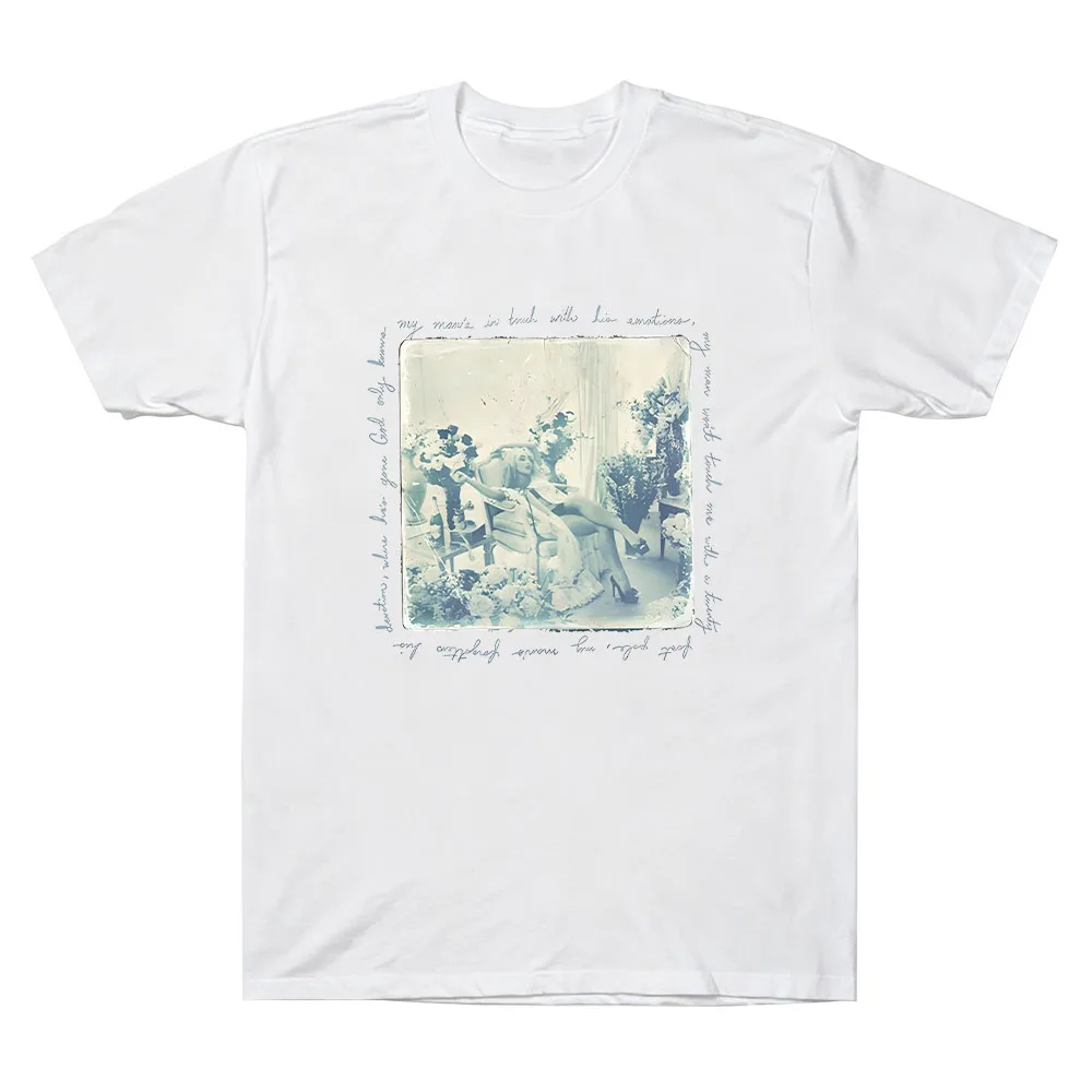 Sabrina Carpenter My Man's in Touch with His Emotions Photo T‑Shirt Summer Fashion Cotton Women Men Short Sleeve Comfortable Tee