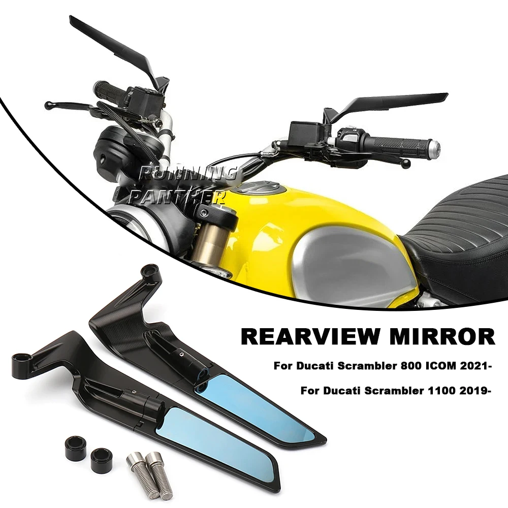 

Anti-Glare Rearview Mirror 360° Adjustable Rear View Mirror Motorcycle For Ducati Scrambler 1100 2019- SCRAMBLER 800 ICOM 2021-