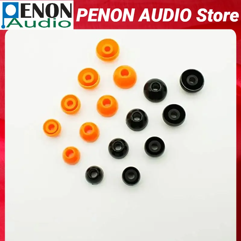 Penon Liqueur 4.5mm HiFi Silicone Eartips S/M/L/XL Replacement for 4.0-6.5mm Nozzle Wireless/Wired In-ear Earphone IEMs (3Pairs)