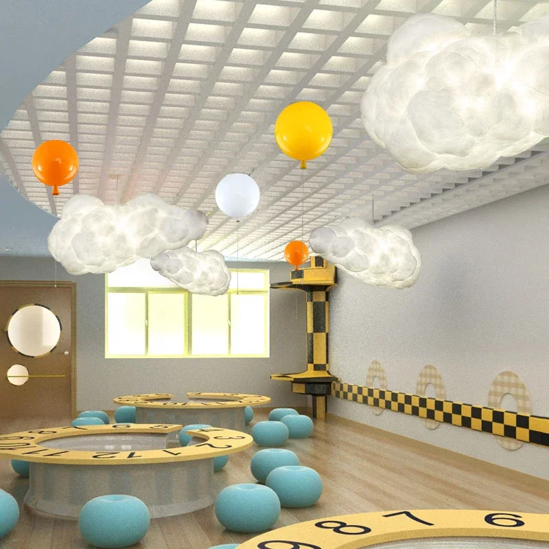 Nordic hanglamp drijvende wolk hangende kroonluchter voor woonkamer eetkamer kinderkamer restaurant keukeneiland verlichtingsarmatuur