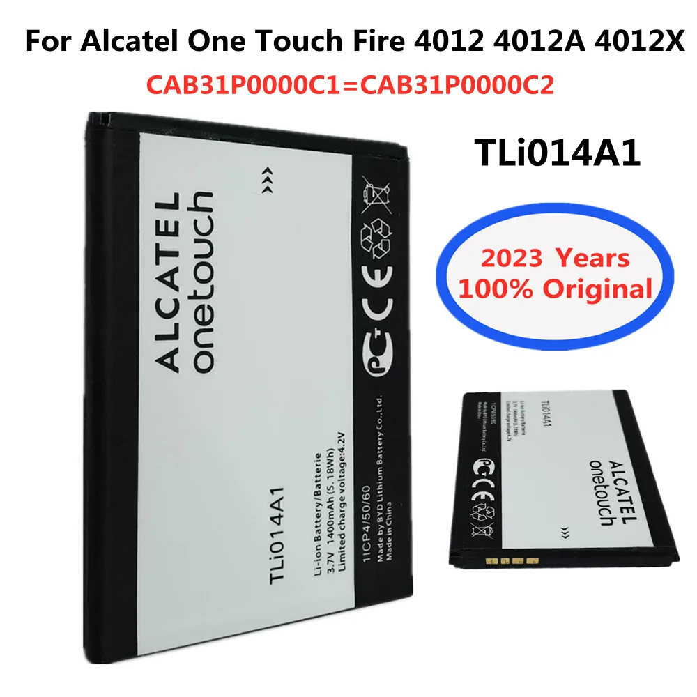 

New Original TLi014A1 Replacement Battery For Alcatel One Touch Fire 4012 4012A 4012X CAB31P0000C1 CAB31P0000C2 Phone Batteria