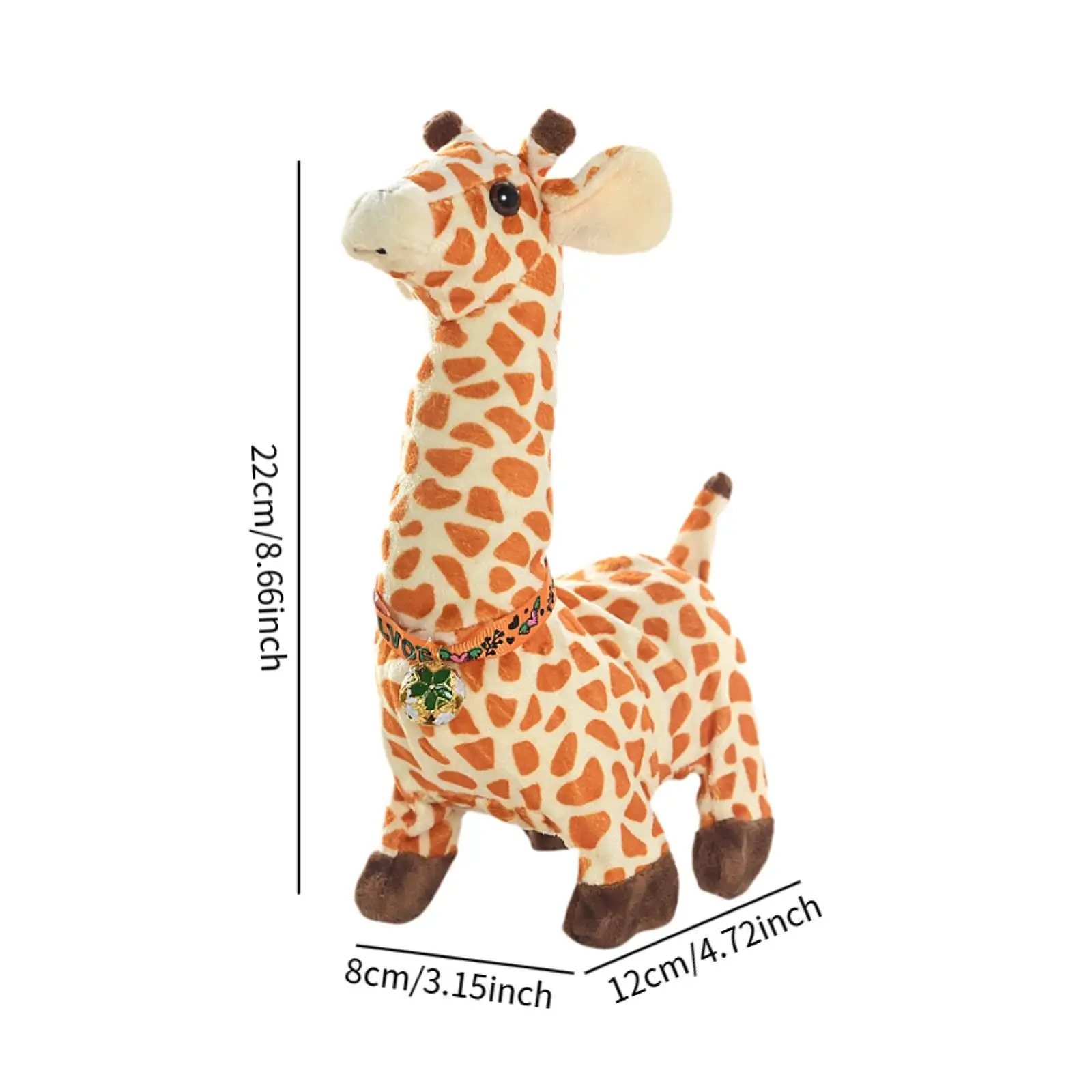 Girafa brinquedo decoração para casa girafa animal de pelúcia para presentes crianças