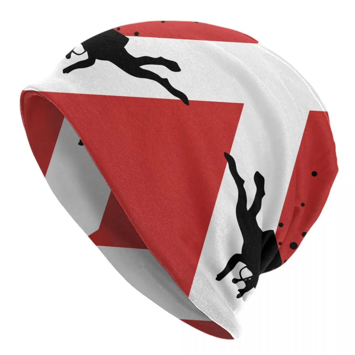 Custom Scuba Dive Flag Protect Divers Skullies Beanies Caps Men Women Fashion Winter Warm Knit Hat Adult Adventures Bonnet Hats