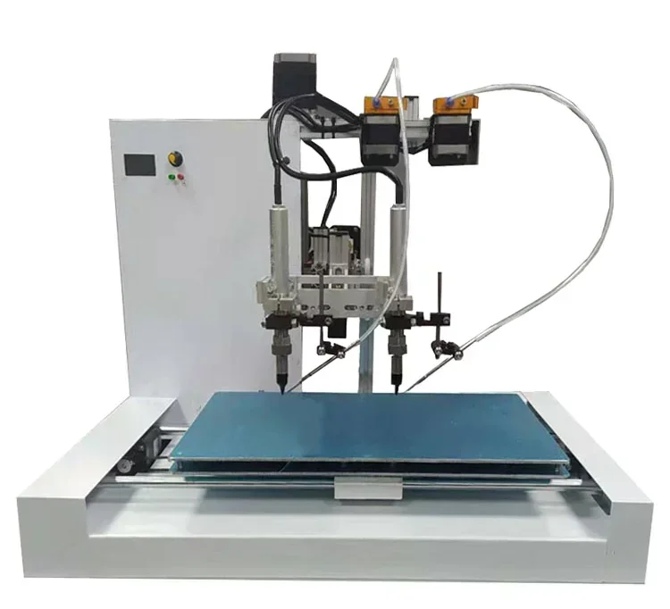 Double-head high-efficiency automatic soldering machinePCB post-soldering board automatic soldering electrochrome head