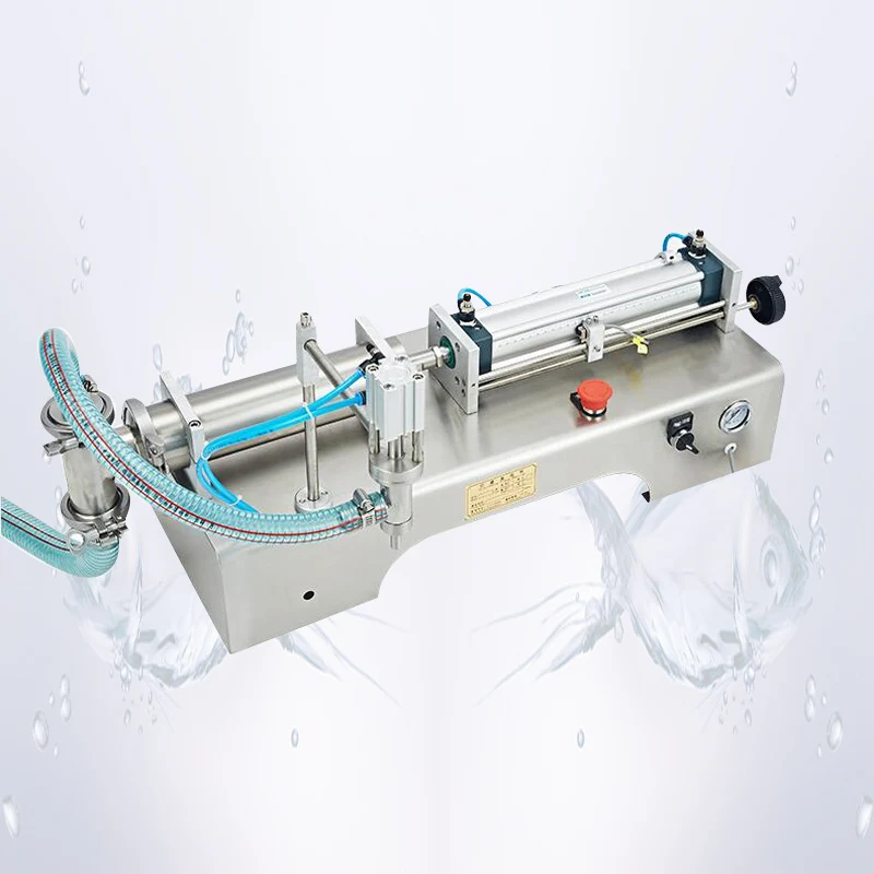 Commercial Horizontal Pneumatic Liquid Wine Filling Machine  Beverage  Juice Filling Machine