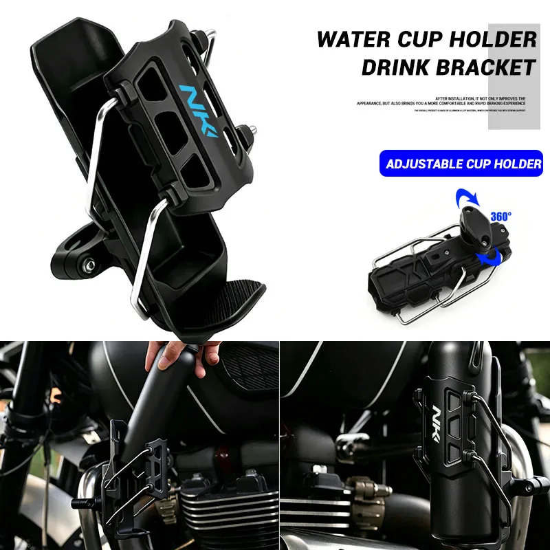 For NK 450NK 650NK 675NK 800NK 150NK 250NK 400NK 600NK 675 NK Adjustable Motorcycle Water Bottle Holder Universal Drink Holder