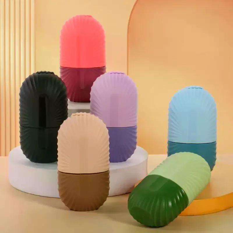 1Pcs Gift For Women Skin Care Freezer Reusable Shell Pattern Silicone Ice Mold For Face Facial Beauty Ice Roller Skin Care Tools