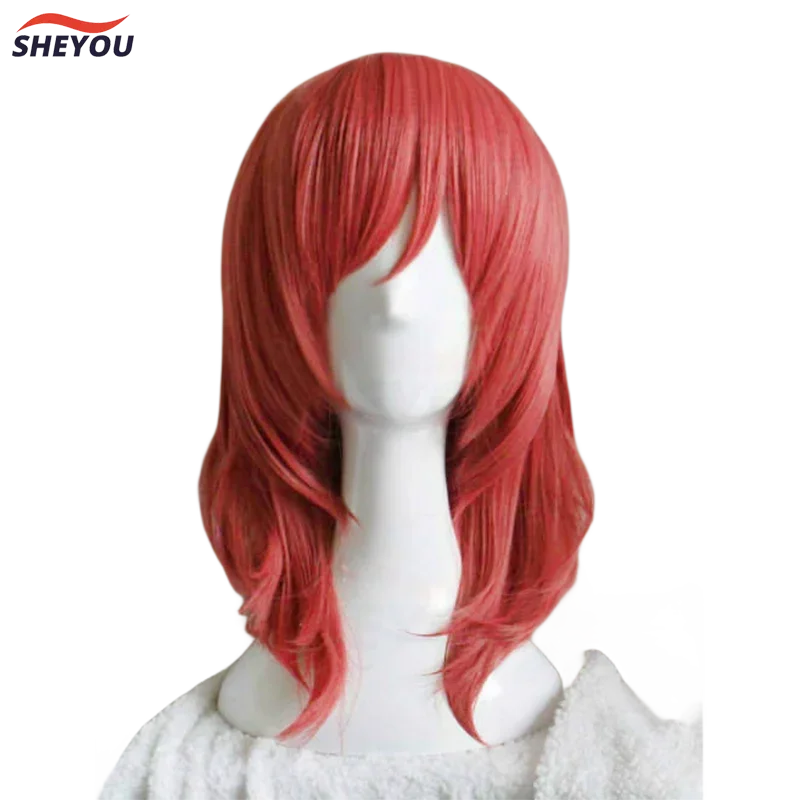 LoveLive! Love Live Maki Nishikino Short Red Heat Resistant Cosplay Costume Wig   Track   Cap