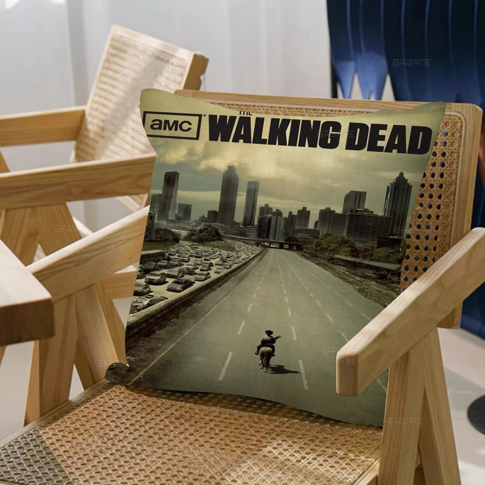 The Walking Dead Cushion Cover Inches Farmhouse Decor Home Throw Pillow Covers For Couch Decorations