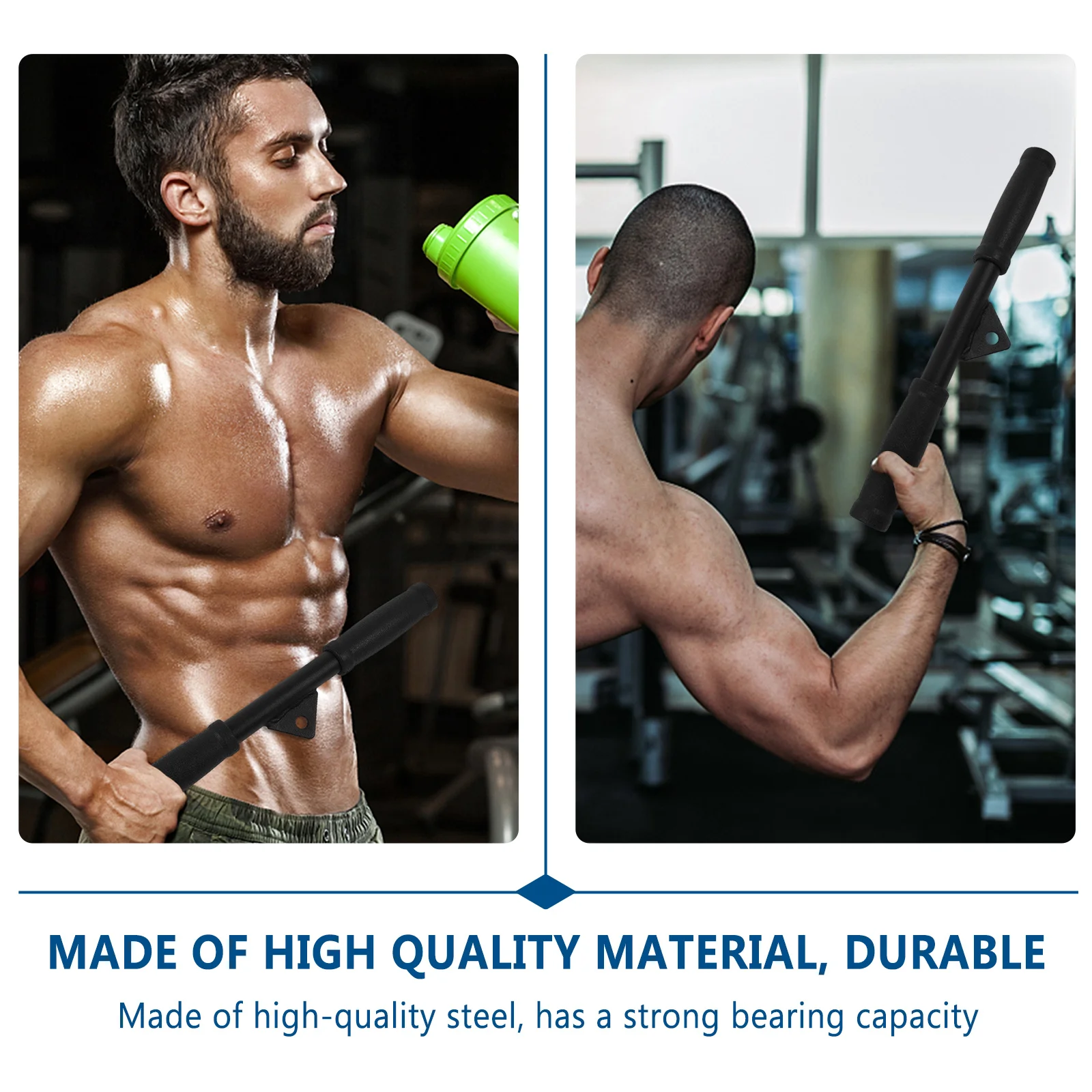 

High-Quality Steel Pull Down Bar For Triceps Bicep Training Home Gym Fitness Equipment Lightweight Portable Muscle Trainer