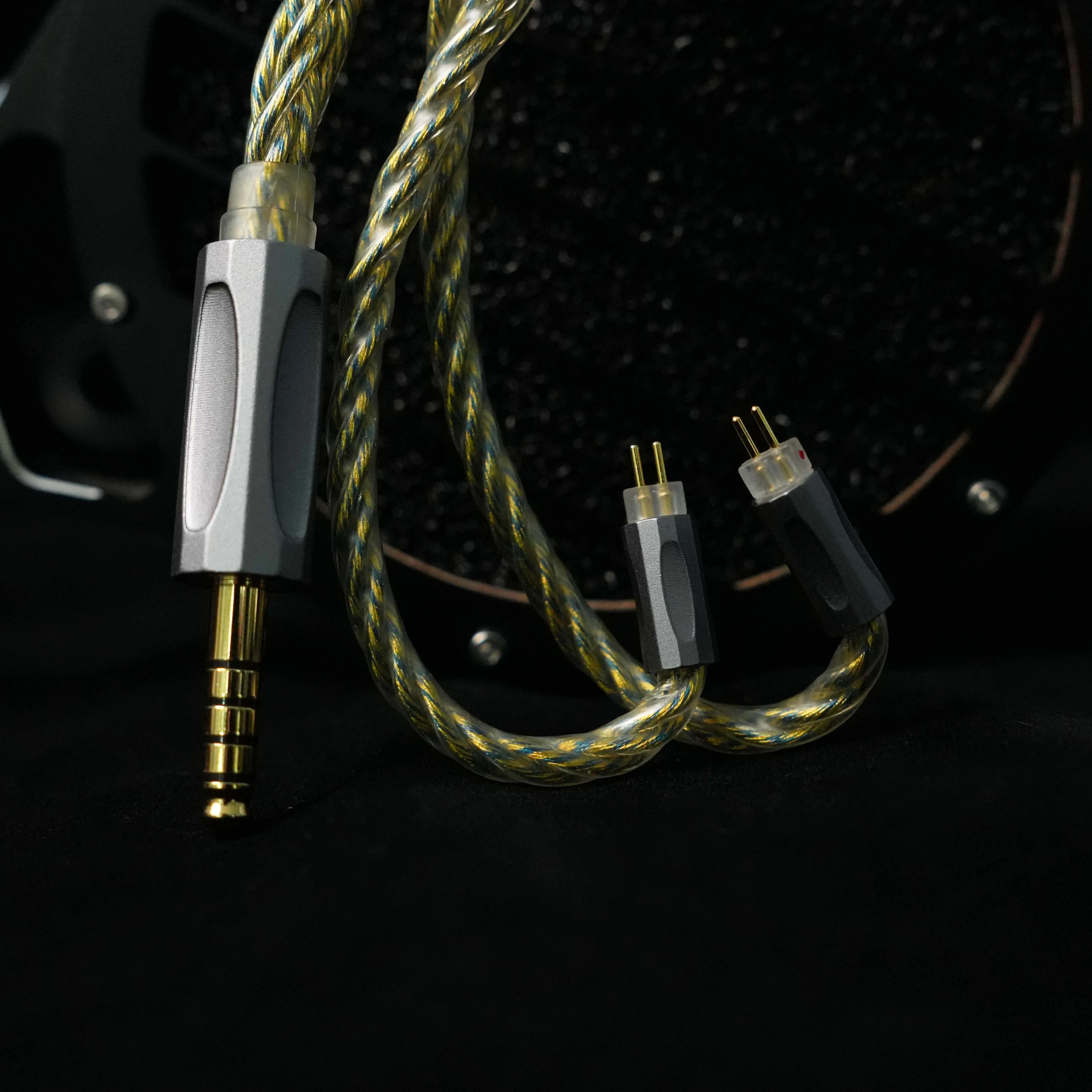 TRKAPLST- 32 HIFI In-Ear IEM-Kabel mit 2,5 mm/3,5 mm/4,4 mm symmetrischem Anschluss auf 0,78 PIN/MMCX/Dual 3,5 mm für FiiO MoonDrop – Detail 15