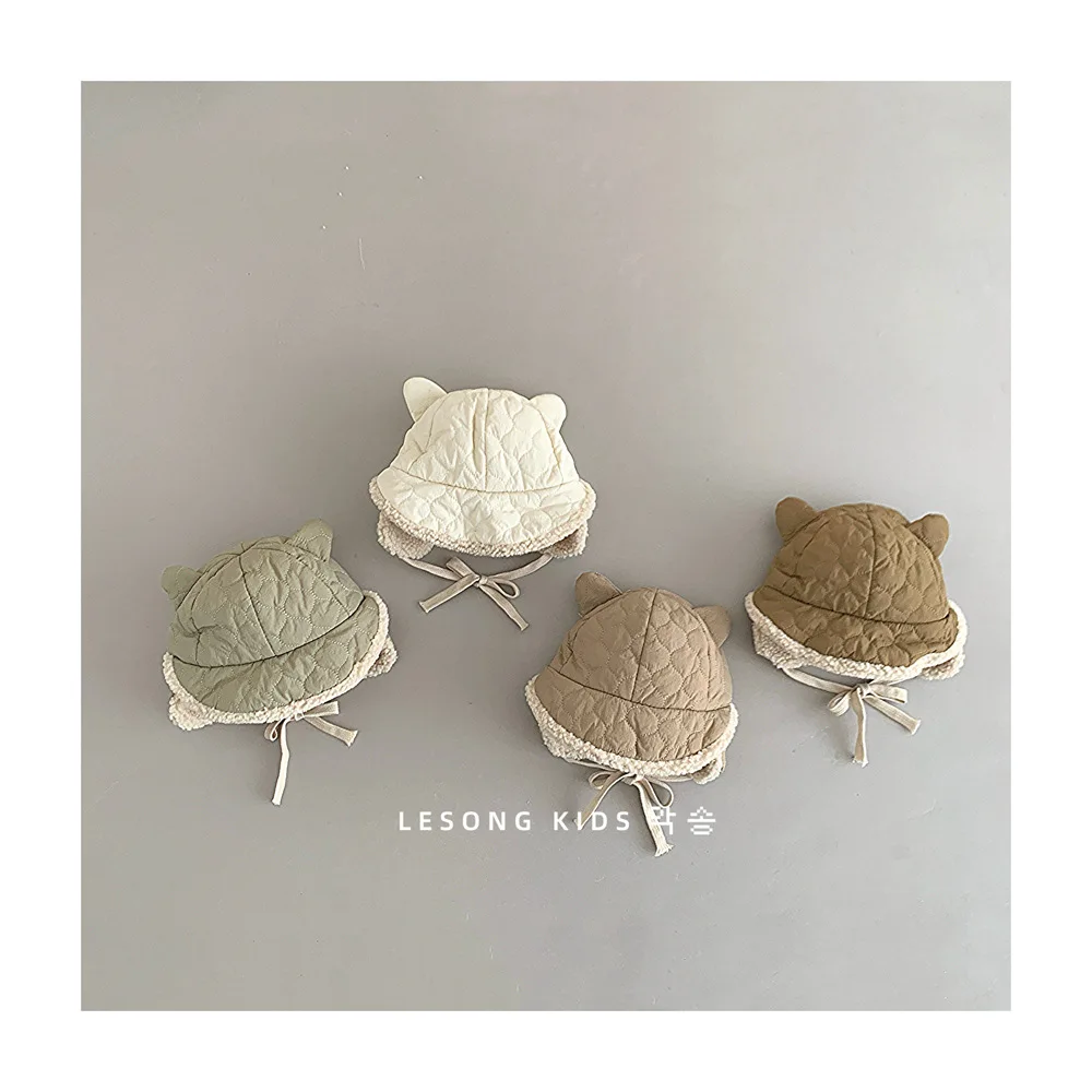 

Осень-зима 2025: плюшевая теплая детская шапка, мягкие детские шапки с капюшоном, зимняя уличная теплая шапка для защиты ушей