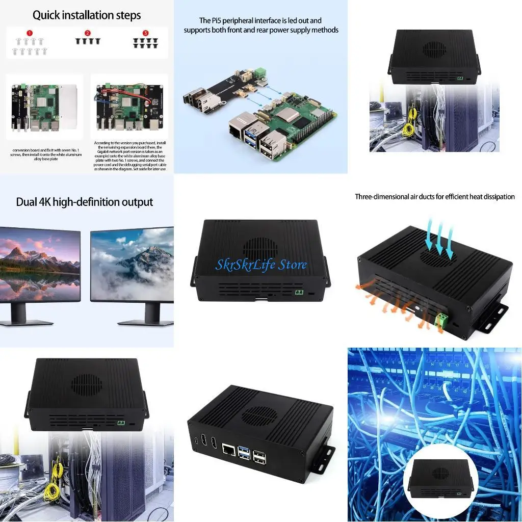 

E65E Compactly Metal Plastic Shell Case M.2 оболочка конверсии M.2 nvme case расширение PCIe для использования маниар