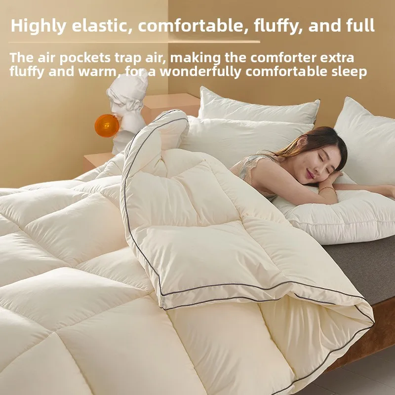 Soy Fiber Quilt All Season Comforter Winter Summer Spring Autumn Bedding Gift Wholesale Thick and Warm Winter Quilt Core