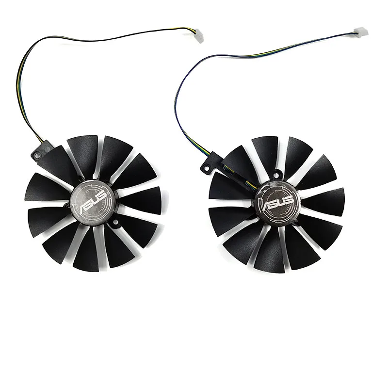 Cooling Fan For ASUS GeForce RTX2080 RTX2070 RTX2060 GAMING DUAL Advanced  Dual Fan Graphics Card Cooling Replacement 87mm 4pin