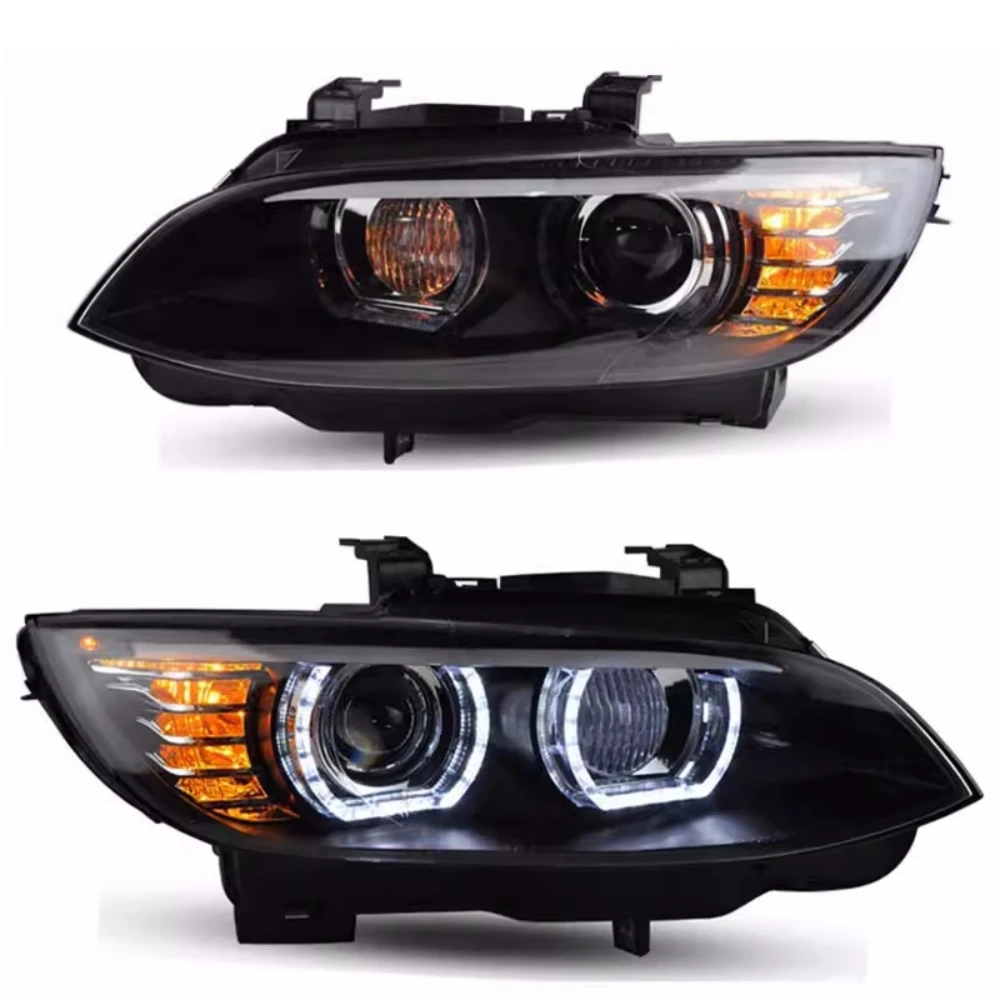 1 Pair LED Headlight Assembly for BMW M3 E92 E93 06-12 modified Lens Daytime running light Turn Signal Car Accessories