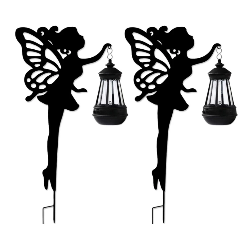 Garden Decorative Light Fairy Shaped Garden Lamp Iron Material for Garden