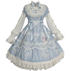 Lolita Alice Lace Bow Short Sleeved Dress by Alice Girl