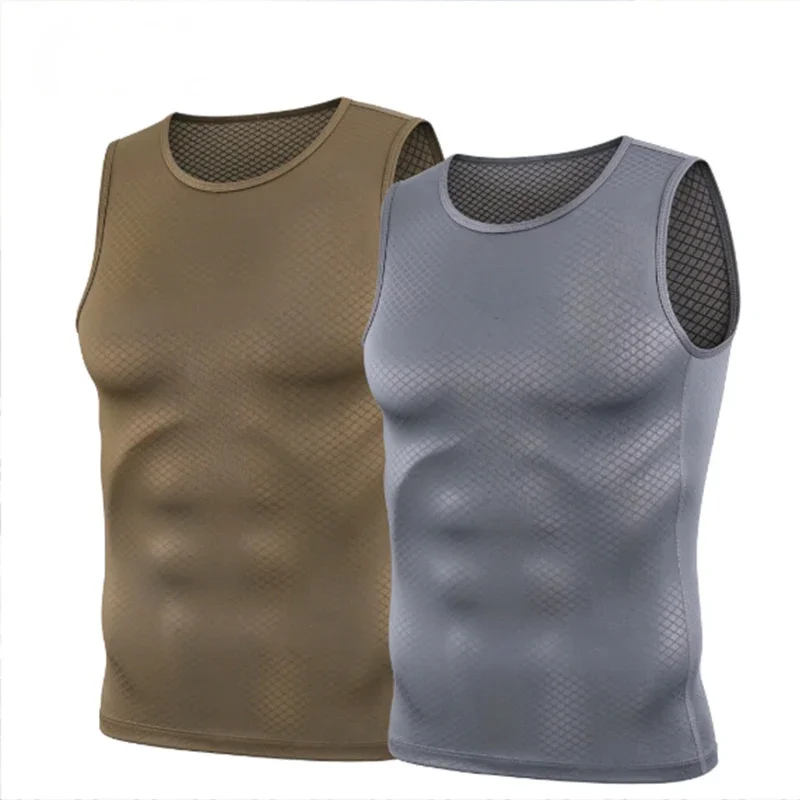 Cycling Base Layer Men Sleevess Mesh Sleevess Vest Quick Dry Summer Sports&Run Undershirts road bike jersey