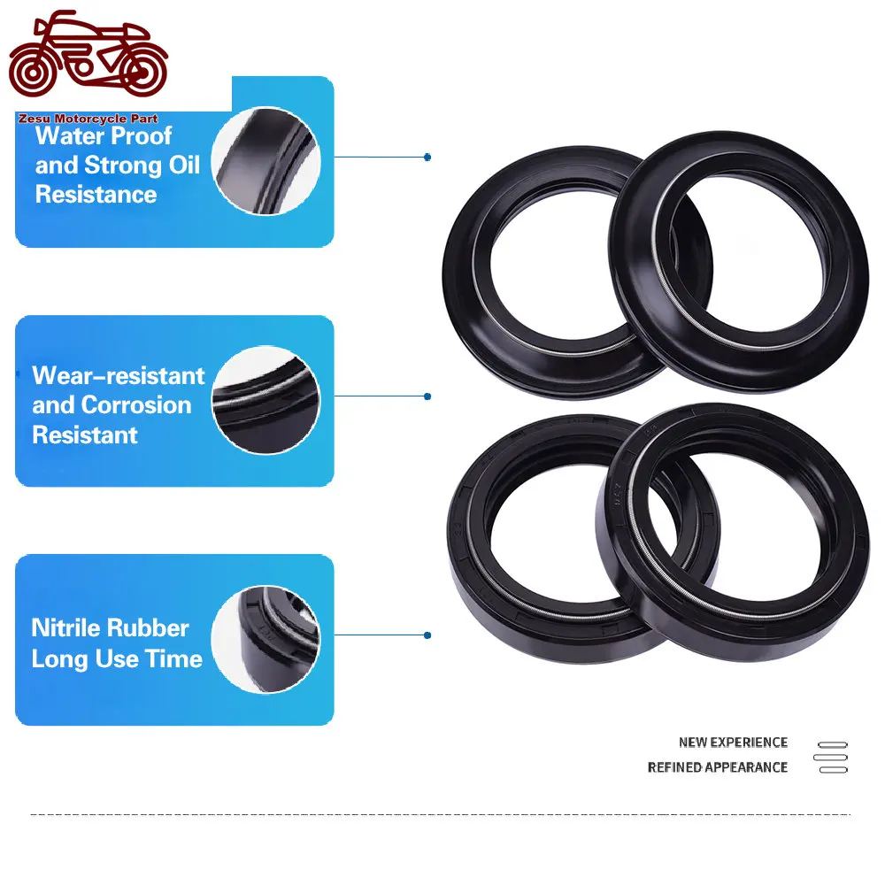 33x45x8 10.5 Motorcycle Front Fork Oil Seal 33 45 Dust Cover For SUZUKI RV125 VAN VAN RV 125 2003-09 51153-05F10 NEW BURMAN 200