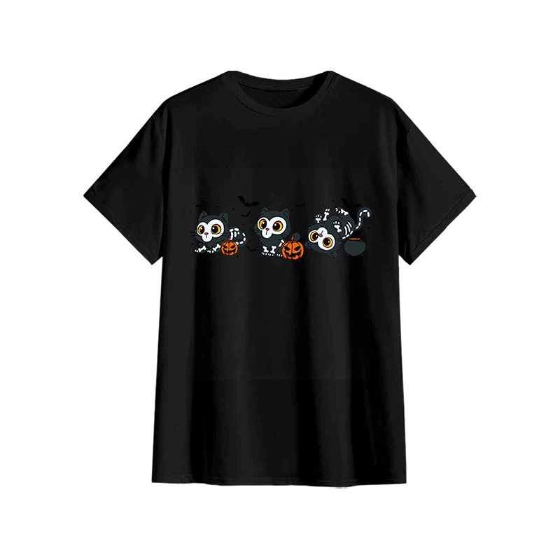 طاقم الرقبة قصيرة الأكمام تي شيرت هالوين Kpop شيطان الصيادين ديربي النمر تي شيرت للرجال فريد القطن تي شيرت هدية فكرة القمم