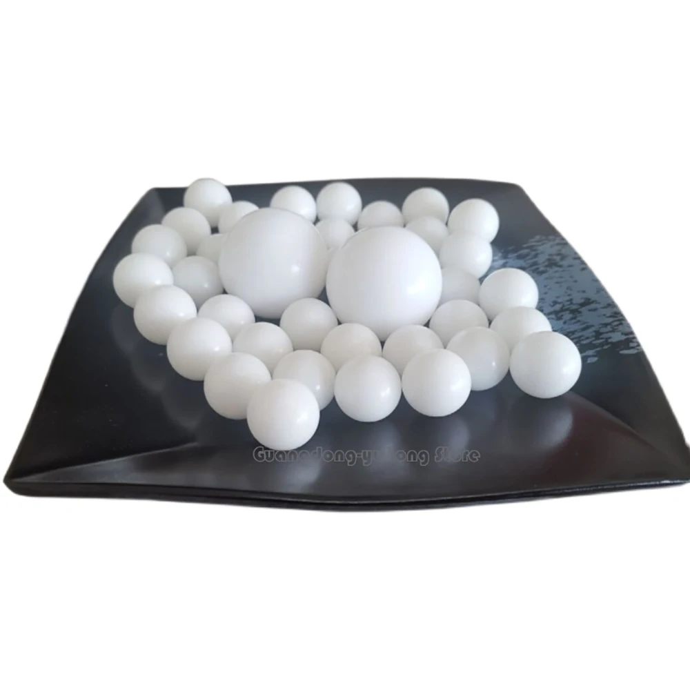 2-100pcs 2.0/2.381/2.5/2.778/3.0/3.175/3.5/4.0/4.5/4.763mm-50mm Precision Balls White Nylon Plastic Ball PA66 Solid Plastic Ball