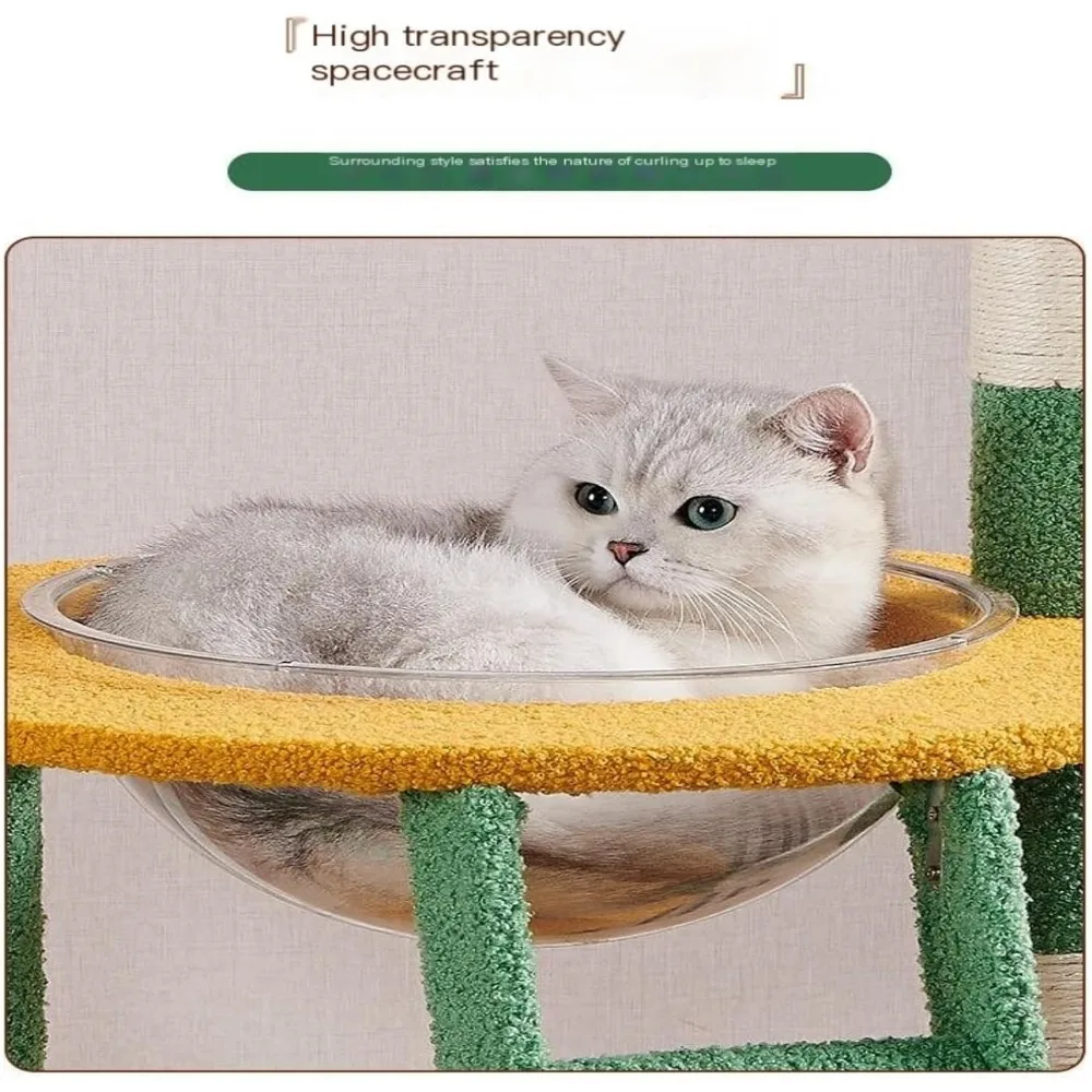 شجرة تسلق القطط الداخلية متعددة المستويات للقطط الصغيرة والمتوسطة مع قابلة للفصل وسهلة التجميع