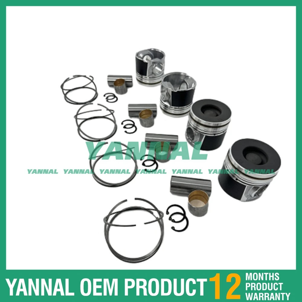 Goede kwaliteit 4JK1 zuiger- en zuigerverenset voor Isuzu-motoronderdeel