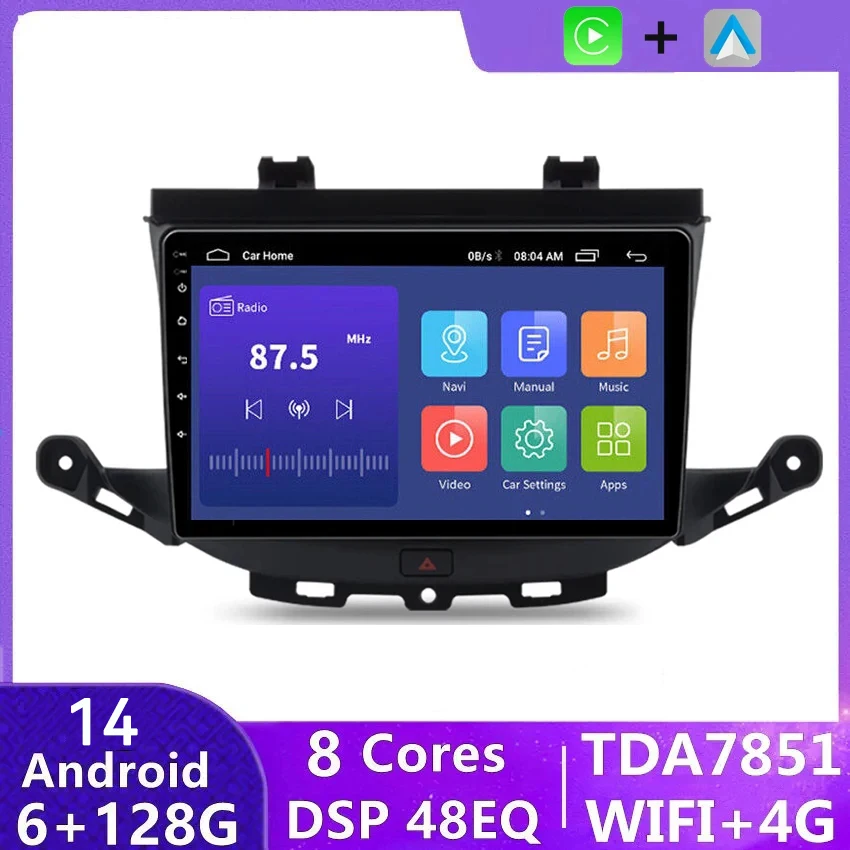 

Android 14.0 For Opel Astra K 2015 - 2019 For Buick Verano GS 2015 Car Player Auto Radio Video Navigation NO 2din DVD Head Unit