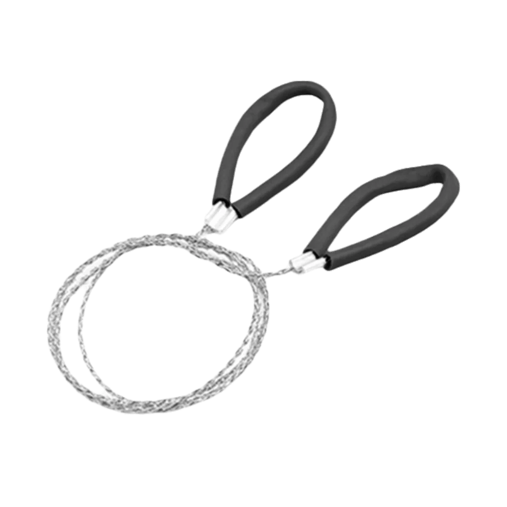 2pcs High-Quality Stainless Steel Wire Saw Portable Design Lightweight Construction Cable Saw Strong Construction
