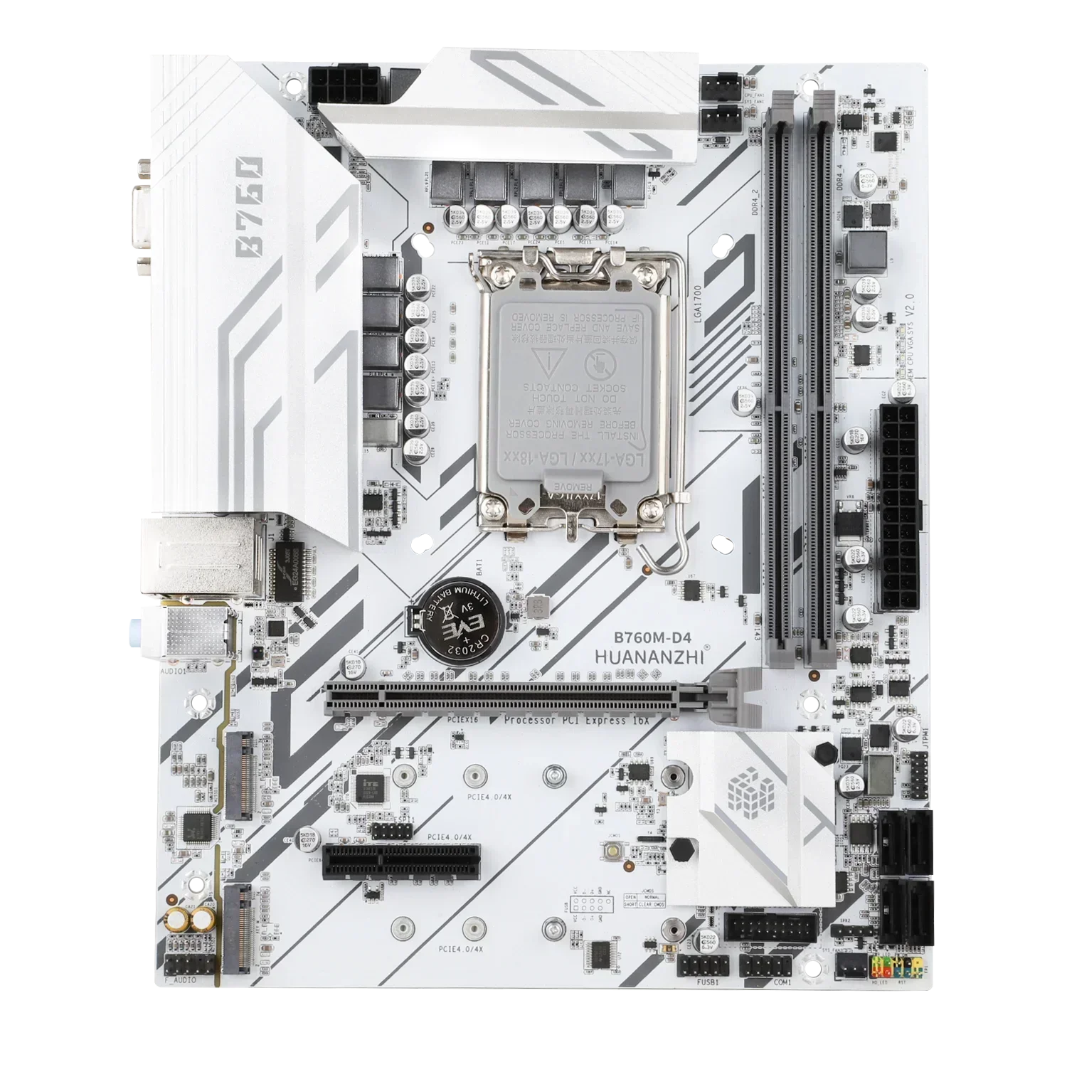 HUANANZBottles B760M D4 M-ATX DDR4 Carte Mère Support 12 13 Isabel B760 Intel LGA 1700 CPU 12100F 12400F 12490F 12600F 12700F 13600F