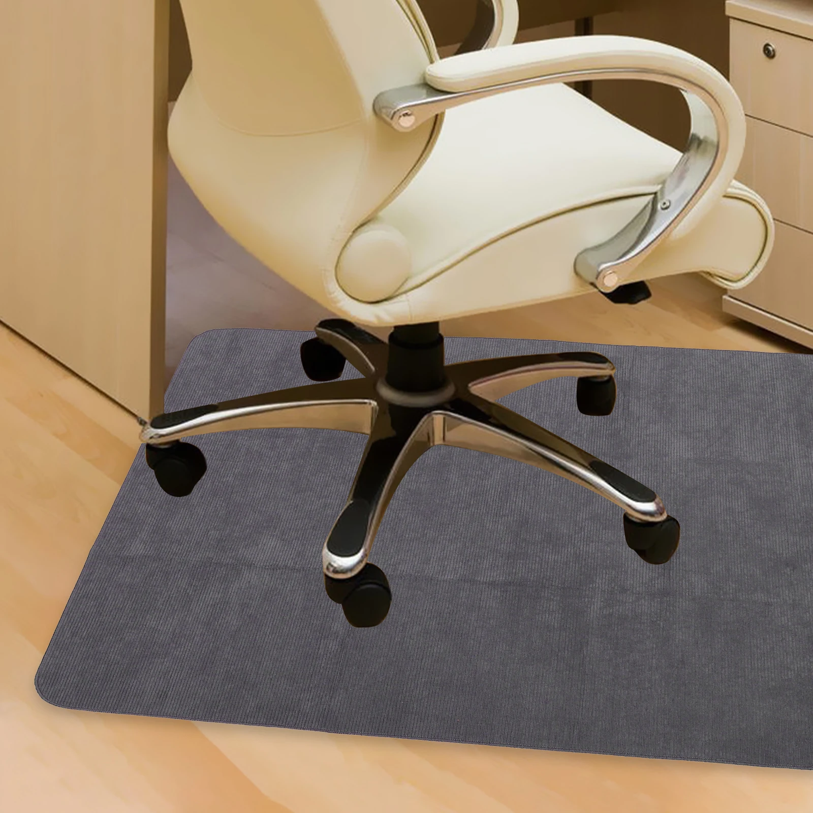 

Anti-Slip Chair Mat Floor Protector Noise Reducing Cuttable Office Desk Mat for Hardwood Carpet Rolling Chairs