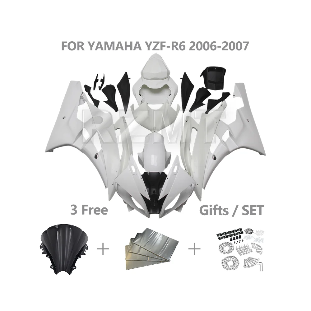 

Для YAMAHA YZF R6 YZF-R6 2006-2007 комплект обтекателя мотоцикла индивидуальный пластик ABS инъекционный пластик детали кузова Y0607
